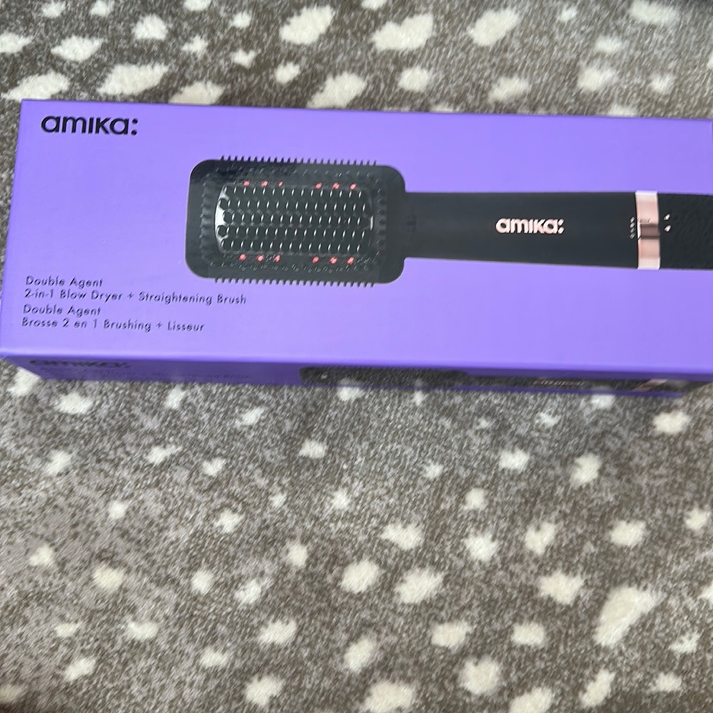 Amika Double Agent 2-in-1 Blow Dryer + Straightening Brush